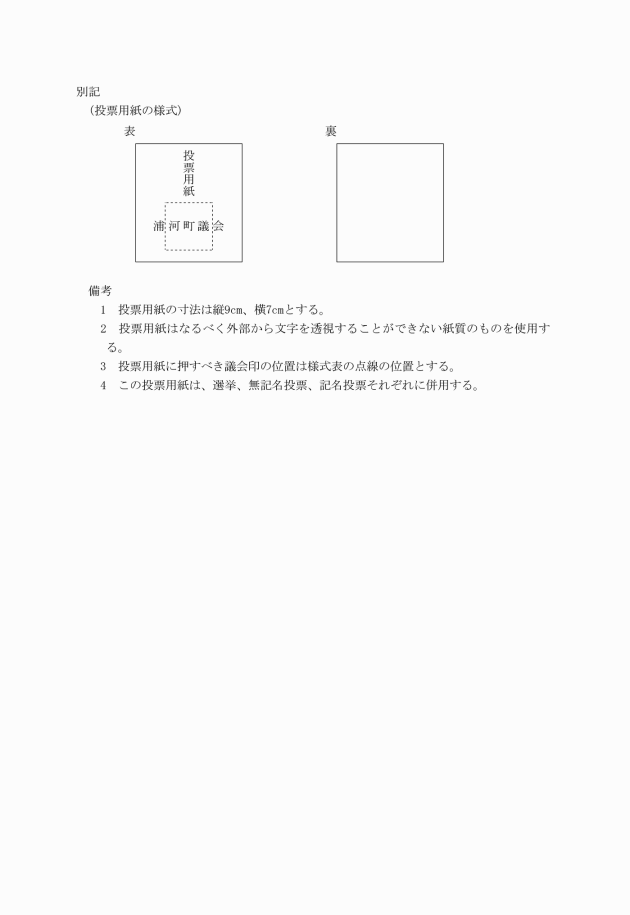 無記名投票